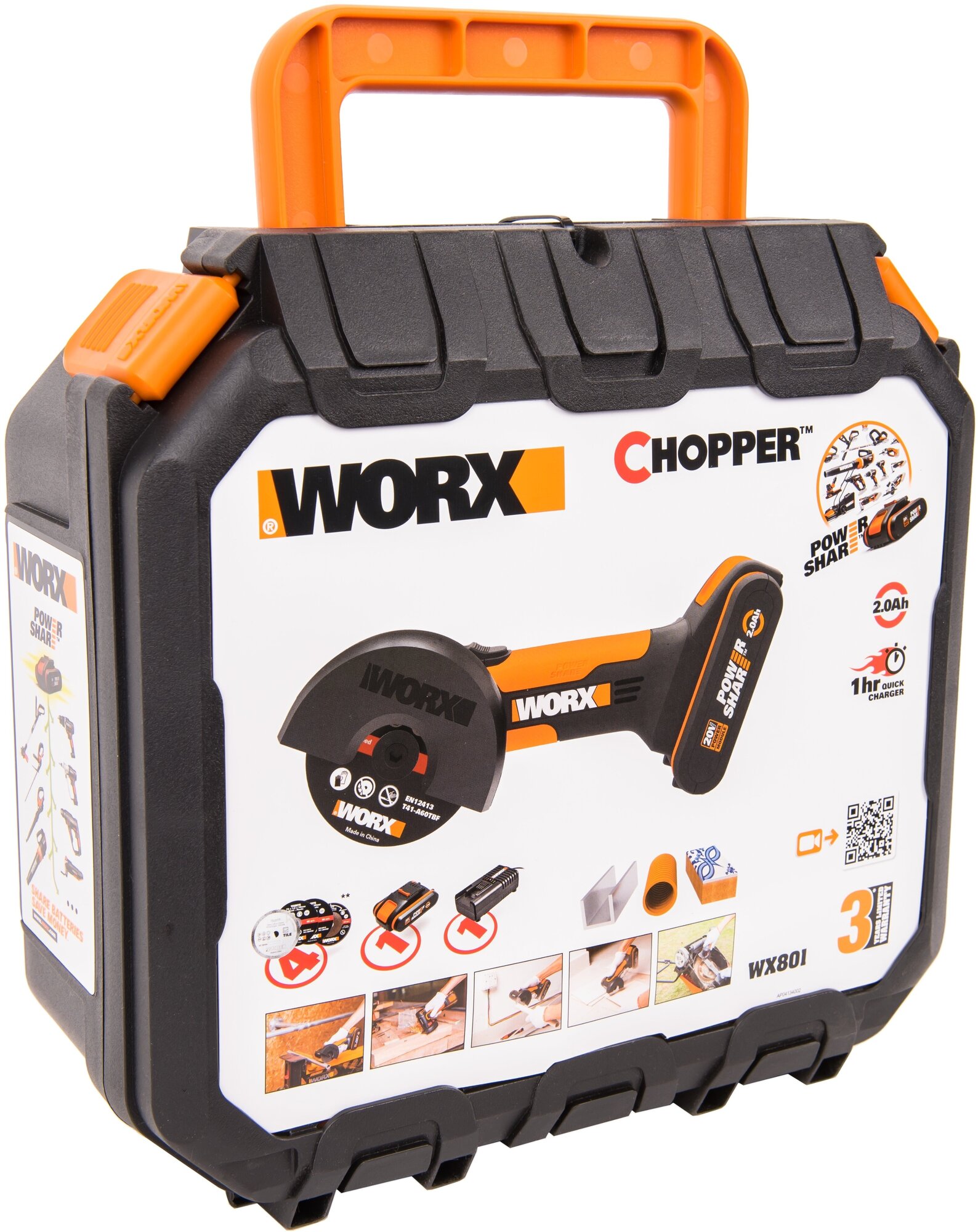 Аккумуляторная УШМ Worx WX801, 76 мм - фотография № 19