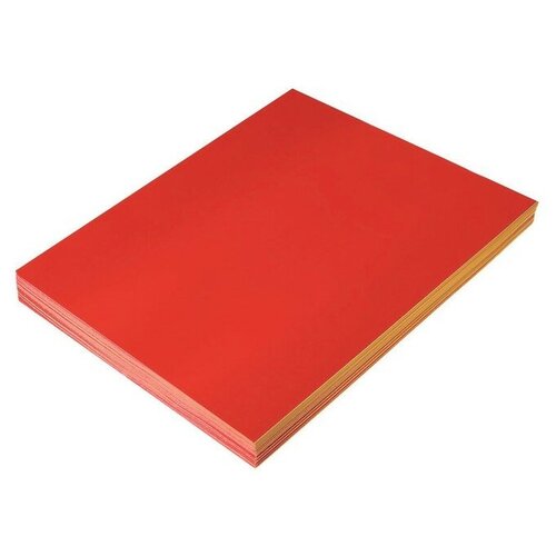 Бумага А4, 100 листов, 80 г/м2, самоклеящаяся, флуоресцентная, красная