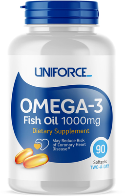 Uniforce Omega-3 капс., 1000 мг, 1.35 г, 90 шт.