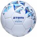 Мяч футбольный ATEMI CRYSTAL, PVC, бел/темно син, р.5, р/ш, окруж 68-70