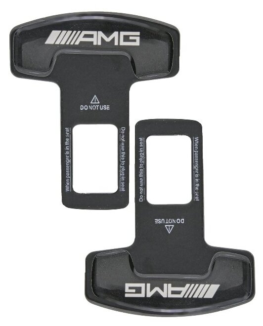 Заглушка ремня безопасности автомобиля AMG / Заглушки автомобильные / Заглушки в ремень безопасности АМГ / Комплект -2 шт.