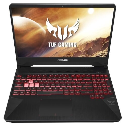156 Ноутбук ASUS TUF Gaming FX505GT-HN132T 1920x1080 Intel Core i7 9750H 26 ГГц RAM 8 ГБ DDR4 SSD 512 ГБ NVIDIA GeForce GTX 1650 Windows 10 Home 90NR02M2-M03900 черный 9770000₽