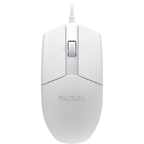 Комплект проводной Dareu MK185 White (белый), клавиатура LK185 (мембранная, 104кл, EN/RU, 1,8м) + мышь LM103 (1,8м), USB мышь dareu lm115g white