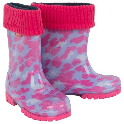 фото Резиновые сапоги demar размер 34/35, розовый/голубой