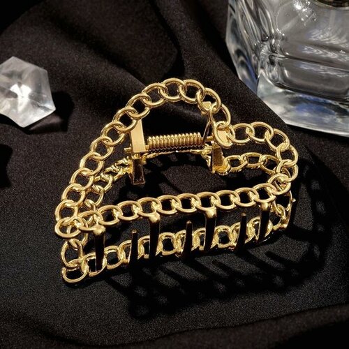 Краб для волос Дороти сердце 75 см золото 587₽