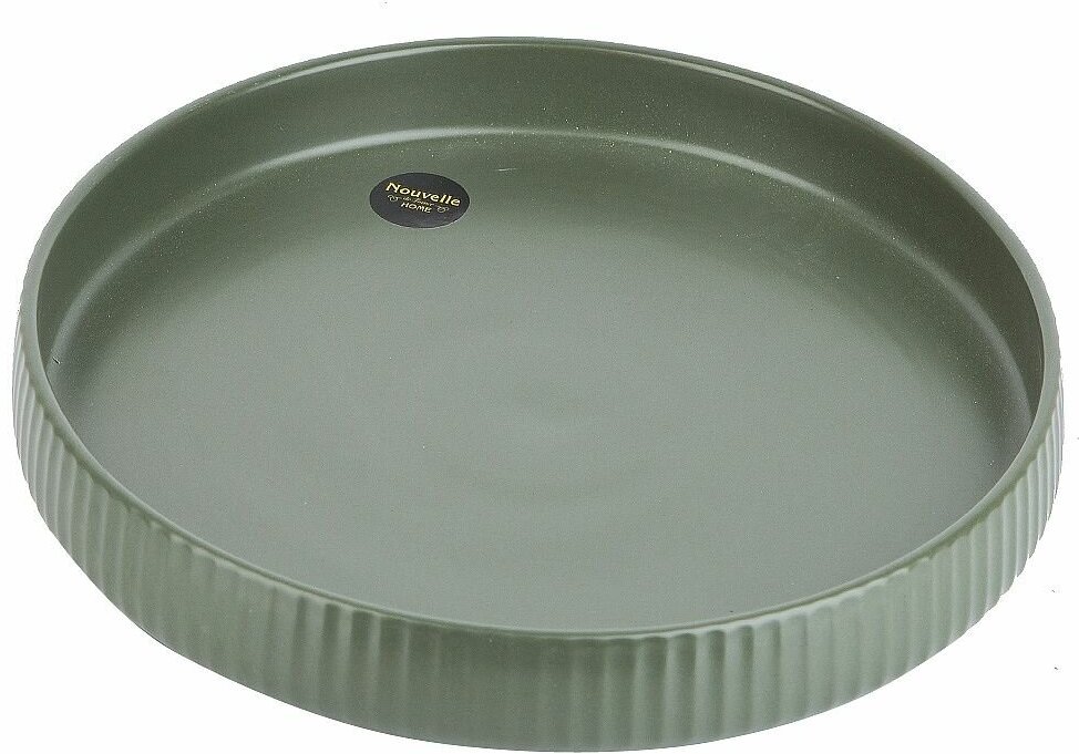 фото Блюдо / фарфор, 24,5 см / Scandi Green Olive, Nouvelle