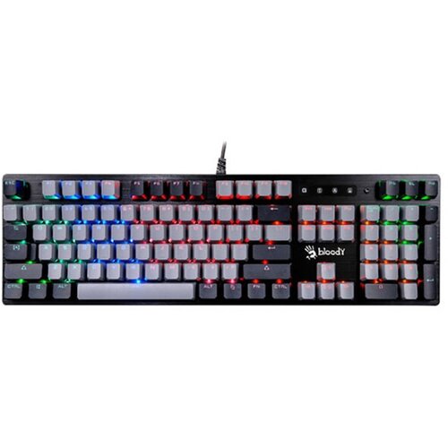 A-4Tech Клавиатура Bloody B828N механическая черный серый USB for gamer LED 1595326 509200₽