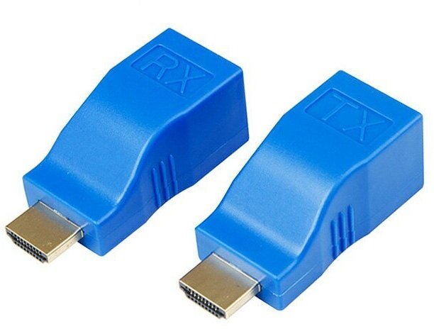 Удлинитель HDMI (Extender) по витой паре cat-5e/6 до 30м