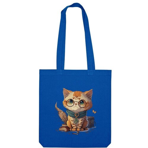 Сумка шоппер Us Basic, синий сумка кот поттер фиолетовый