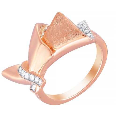 фото Element47 кольцо из серебра 925 пробы с кубическим цирконием sr31314-bmr_ko_001_pink, размер 16