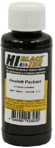 фото Чернила Hi-Black Универсальные для HP Тип H , Bk, 0,1 л, черный