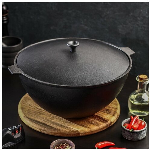 Казан литой чугунный Magma 7 л алюминиевая крышка 8947₽