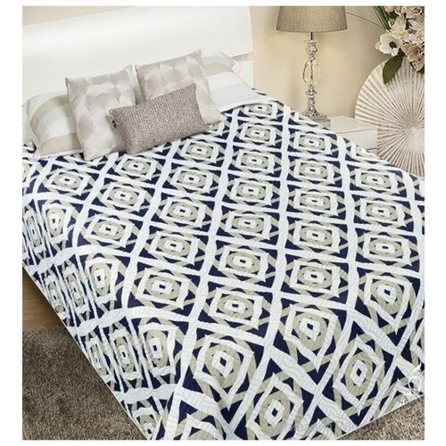 Покрывало на кровать 200х220 евро сатин двустороннее