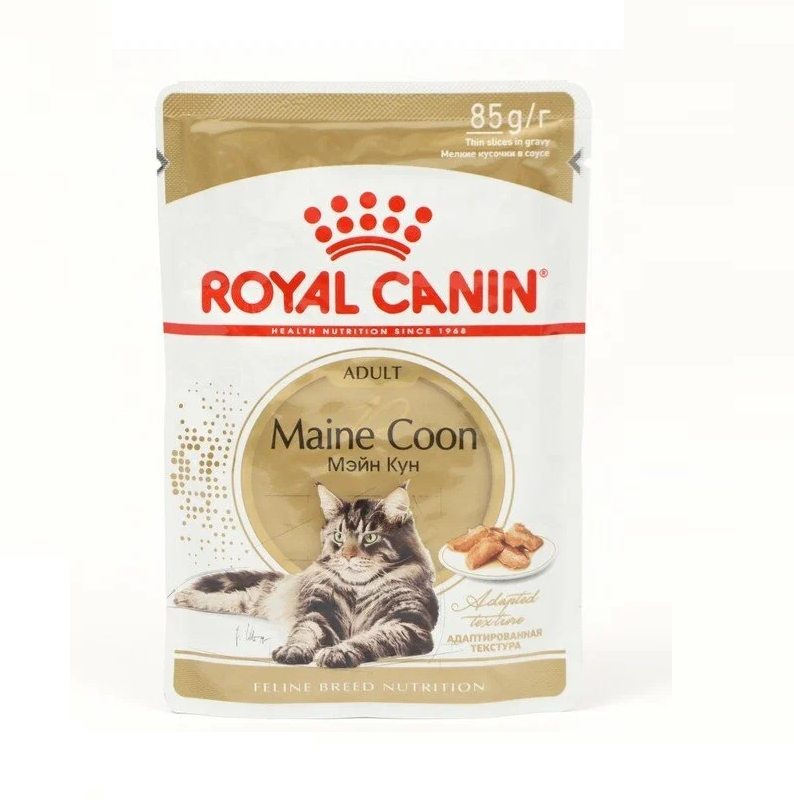 Royal Canin паучи RC Паучи Кусочки в соусе для кошек Мейн Кун (Maine Coon) 20310008A120310008R0 | Maine Coon, 0,085 кг (10 шт)