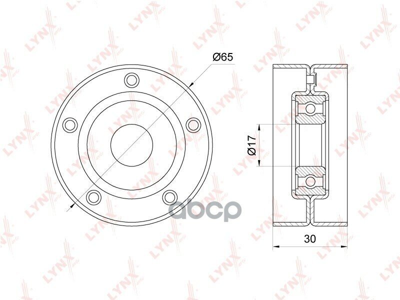 Pb-5222_Ролик Натяжной! С Кондиционером Renault Laguna 1.9Dci/2.0 16V 99> LYNXauto арт. PB-5222