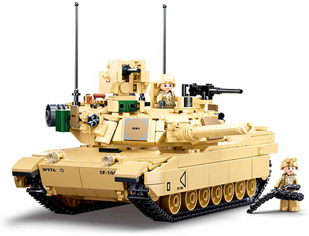 Характеристики модели Sluban, Конструктор, серия Модельки - Танк M1A2 ...