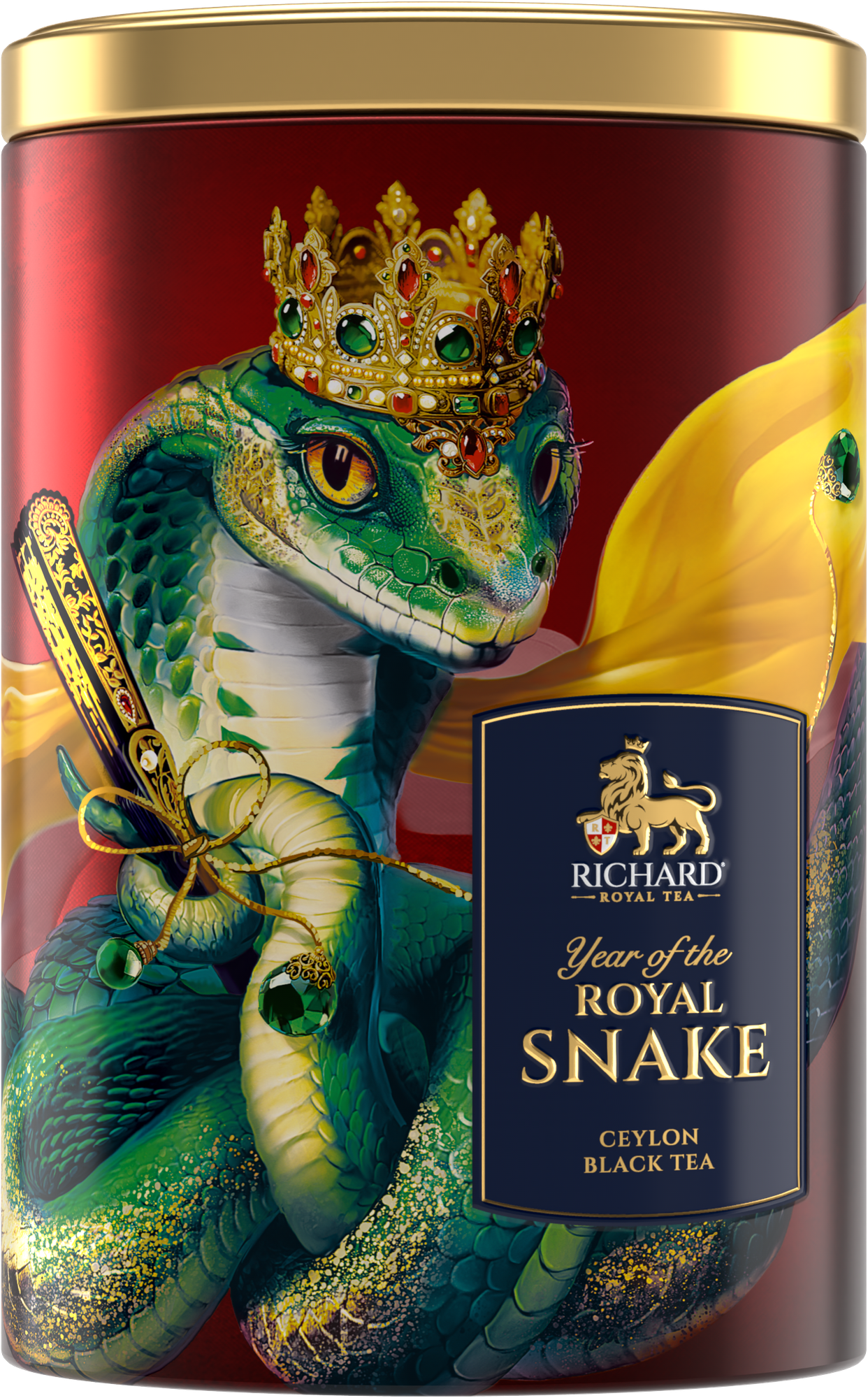 Чай черный Richard Year of the Royal Snake Королева, листовой, 80 г, 1 уп.
