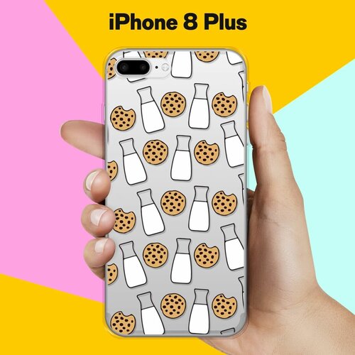 Силиконовый чехол Печеньки и молоко на Apple iPhone 8 Plus силиконовый чехол печеньки и молоко на apple iphone 6 iphone 6s