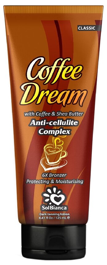 Sol bianca coffee dream Крем для загара с маслом кофе и ши (6*bronzer) 125 мл.