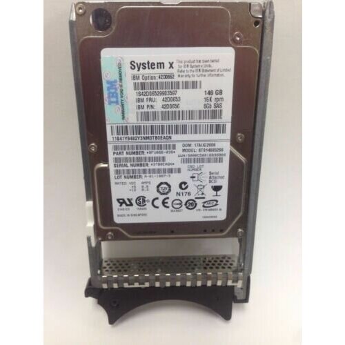 Жесткий диск IBM 146GB 25 15K 6G SAS 42D0653 929500₽