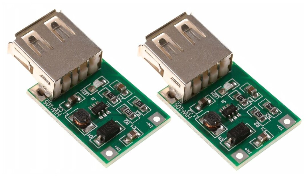 Модуль DC-DC повышающий преобразователь (вход DC 0.9-5В, выход DC 5В) USB разъем до 0.5А (У)