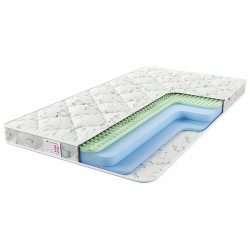 фото Матрас детский sontelle teeny andy, 90x190 см, белый/бежевый