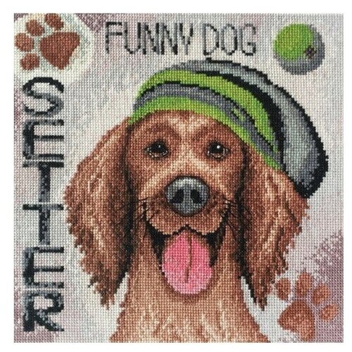 фото Набор для вышивания сеттер 20 х 20 см марья искусница 03.016.15