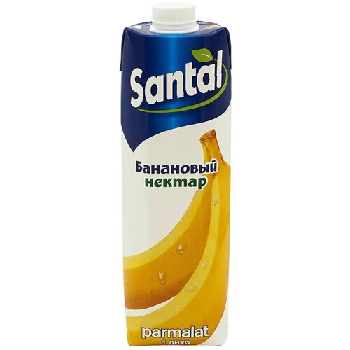 Нектар банановый Santal 1 литр, 4 шт