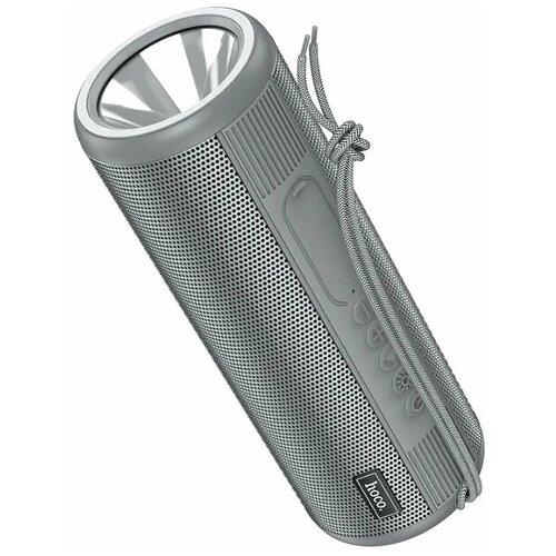 Портативная колонка встроенный фонарь Hoco HC11 Bora sports BT Серебристо-серый 90000₽