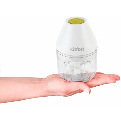 Измельчитель электрический Kitfort КТ-3087 017л 22Вт белыйсалатовый 170000₽