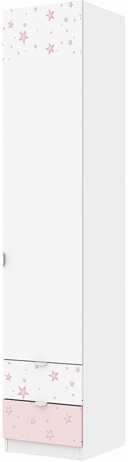 Шкаф для белья Hoff Диана, цвет белый глянец с рисунком