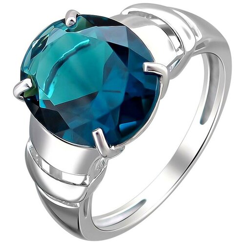 фото Эстет кольцо с 1 кристаллом swarovski из серебра с22к250189, размер 17.5