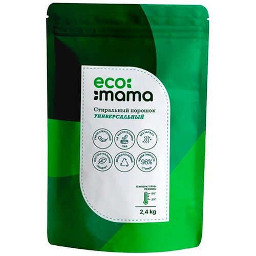 Средство Стиральный порошок универсальный Ecomama 2.4kg EMEMWPSF59696