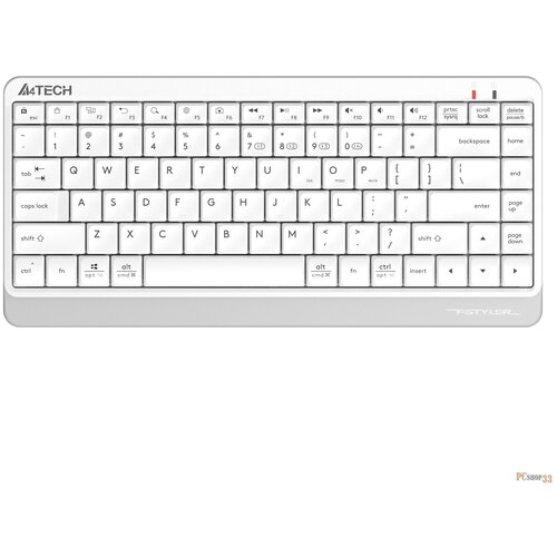 Клавиатура A4Tech FBK11, USB, белый/серебристый беспроводная bluetooth клавиатура 8 дюймов