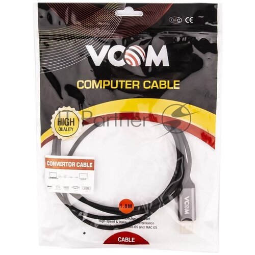 Кабель USB3.1 CM-DP 1.8M CU422MC-1.8M VCOM