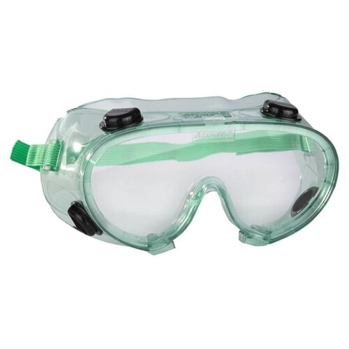 Очки STAYER profi 2-11026, 114.17 г, бесцветный/зеленый защитные очки stayer profi ударопрочная линза с непрямой вентиляцией