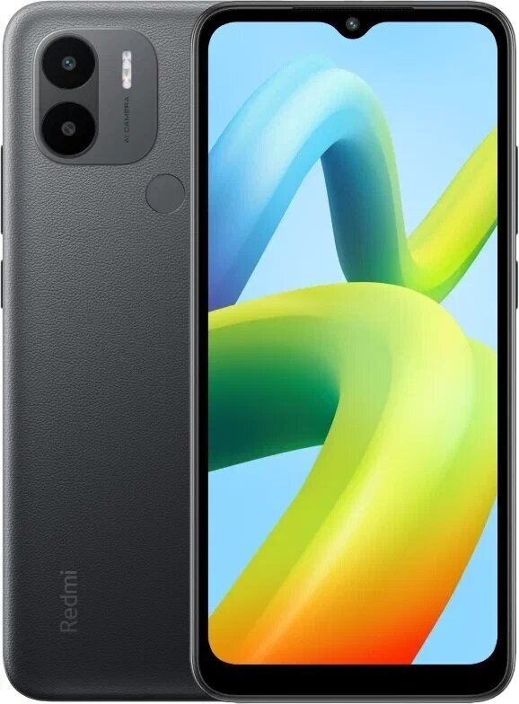 Смартфон Xiaomi Redmi A2+ 3/64 ГБ RU, 2 SIM, черный