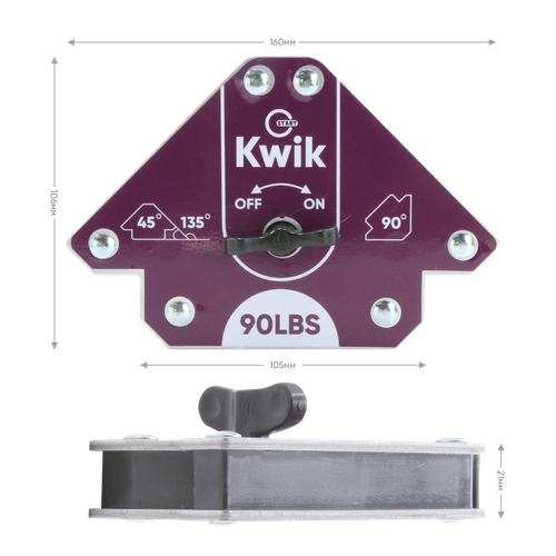 Магнитный фиксатор 90 LBS Kwik on/off