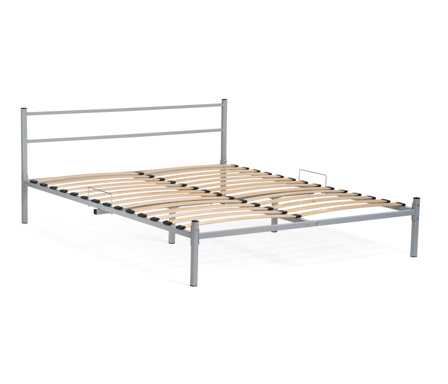 Двуспальная кровать Woodville Фади-01 160х200 Серый