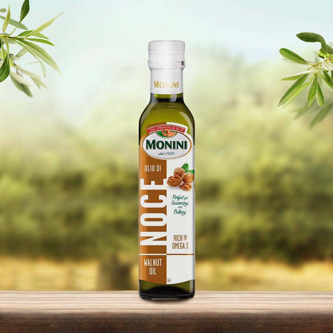 Масло грецкого ореха Monini Walnut Oil рафинированное с добавлением нерафинированного масла грецкого ореха, 0,25 л - фото №4