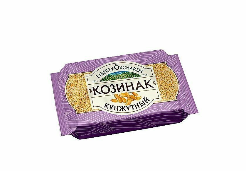 Liberty Orchards, козинак кунжутный,3шт по 114 г