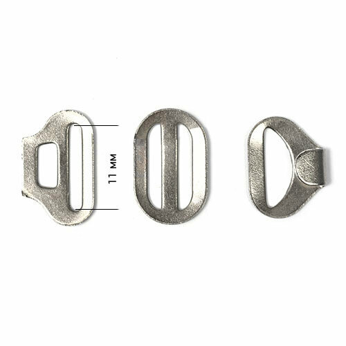 Крючок для галстука (3 части) ВОС С-44 11мм цв. никель уп. 500шт