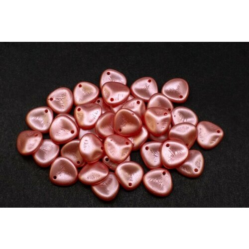 бусины rose petal beads 8мм отверстие 0 5мм цвет 93200 красный непрозрачный 734 006 около 10г около 50шт Бусины Rose Petal beads 8мм, отверстие 0,5мм, цвет 02010/25007 розовый пастель, 734-004, около 10г (около 50шт)