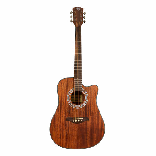 Акустическая гитара Rockdale Aurora D6 Gloss C All-Mahogany dowina puella dс ds акустическая гитара дредноут с вырезом цвет натуральный