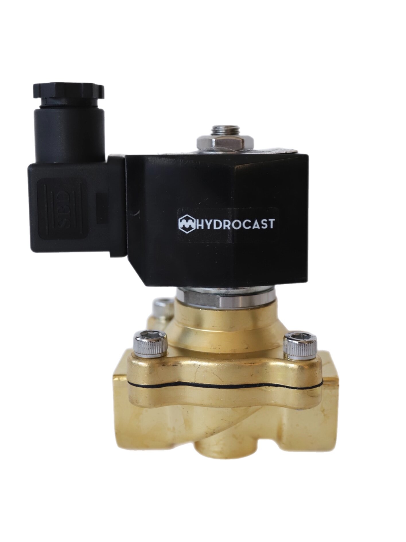 Электромагнитный клапан Hydrocast улучшенный DW21-20 G 3/4" 220 В латунь NO (открыт при отсут 220 В) мембрана NBR