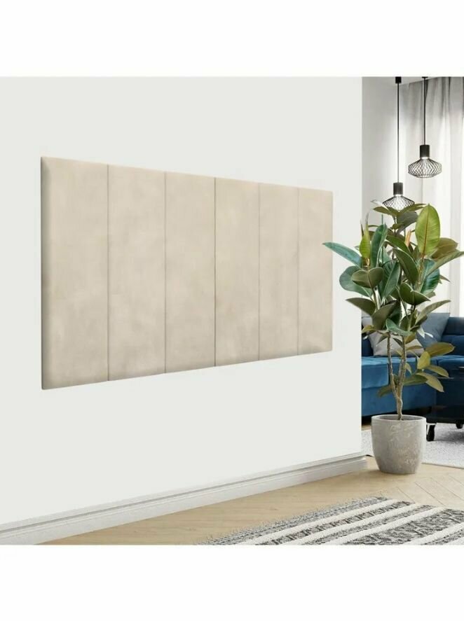 фото Стеновая панель; мягкая панель; изголовье кровати 30*100 см 1 шт