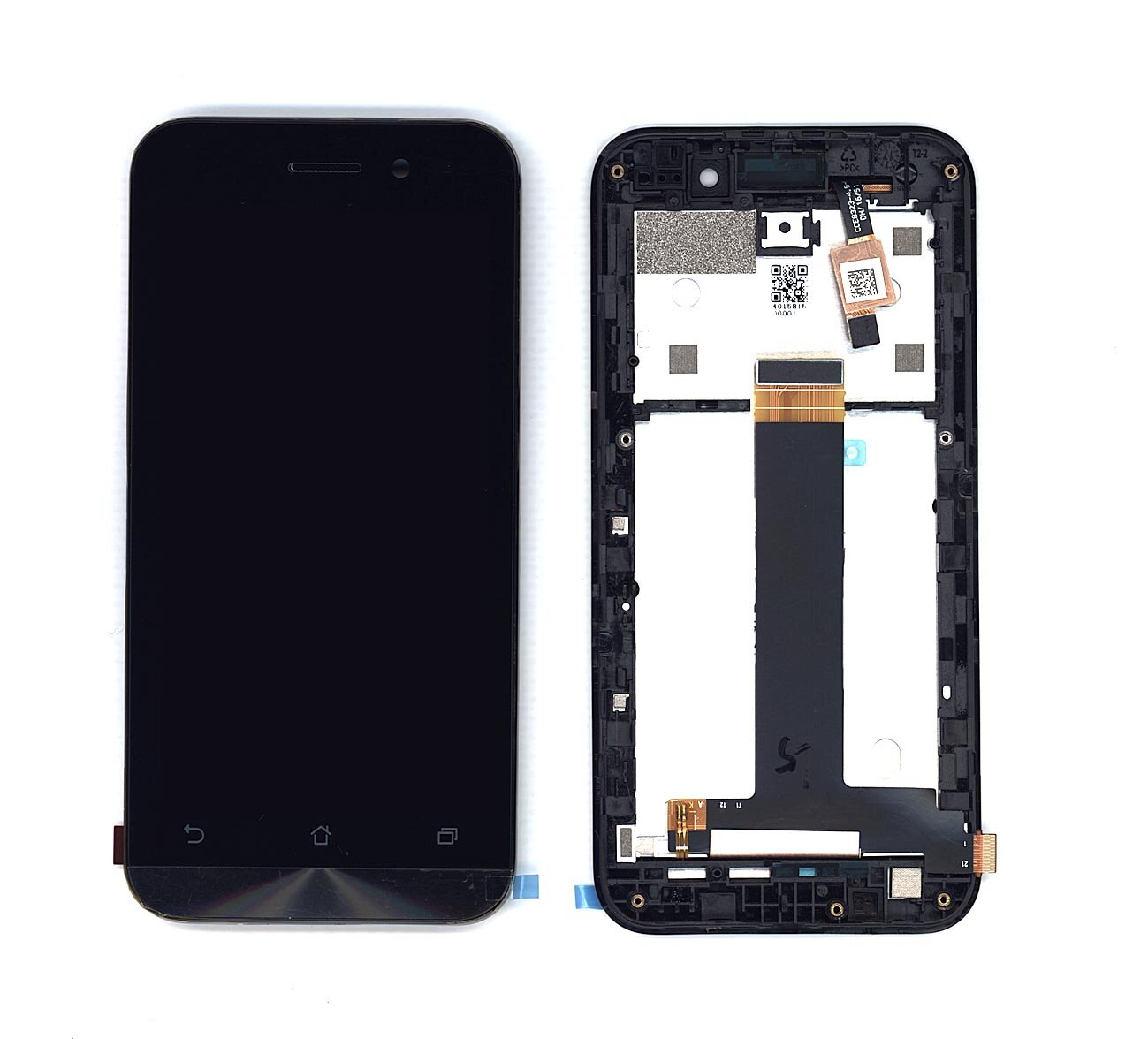 Модуль (матрица + тачскрин) для Asus ZenFone Go ZB452KG черный с рамкой