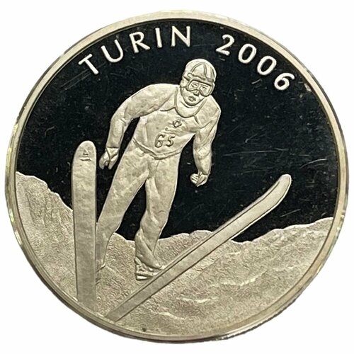Сомали 150 шиллингов 2006 г. (XX зимние Олимпийские игры, Турин 2006) (Proof) клуб нумизмат монета 150 шиллингов сомали 2000 года серебро новое тысячелетие