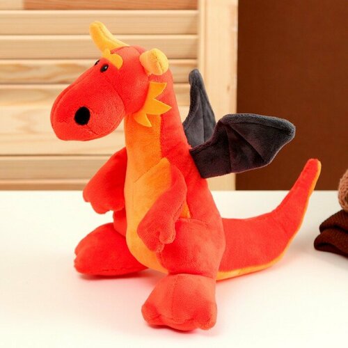 Мягкая игрушка Дракон, 22 см, цвет оранжевый мягкая игрушка дракон 22 см цвет оранжевый