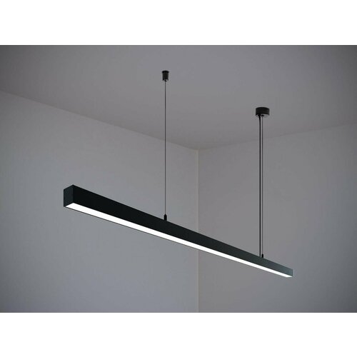 Модный свет Линейный подвесной светильник MODALINE P33 2,5м 55Вт 3000K чёрный